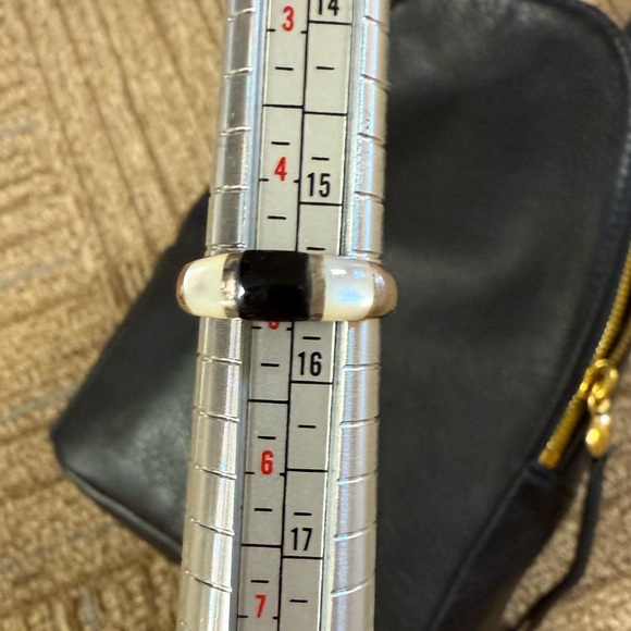 Sterling and semi precious rings. Lot of four rings. - Picture 2 of 7